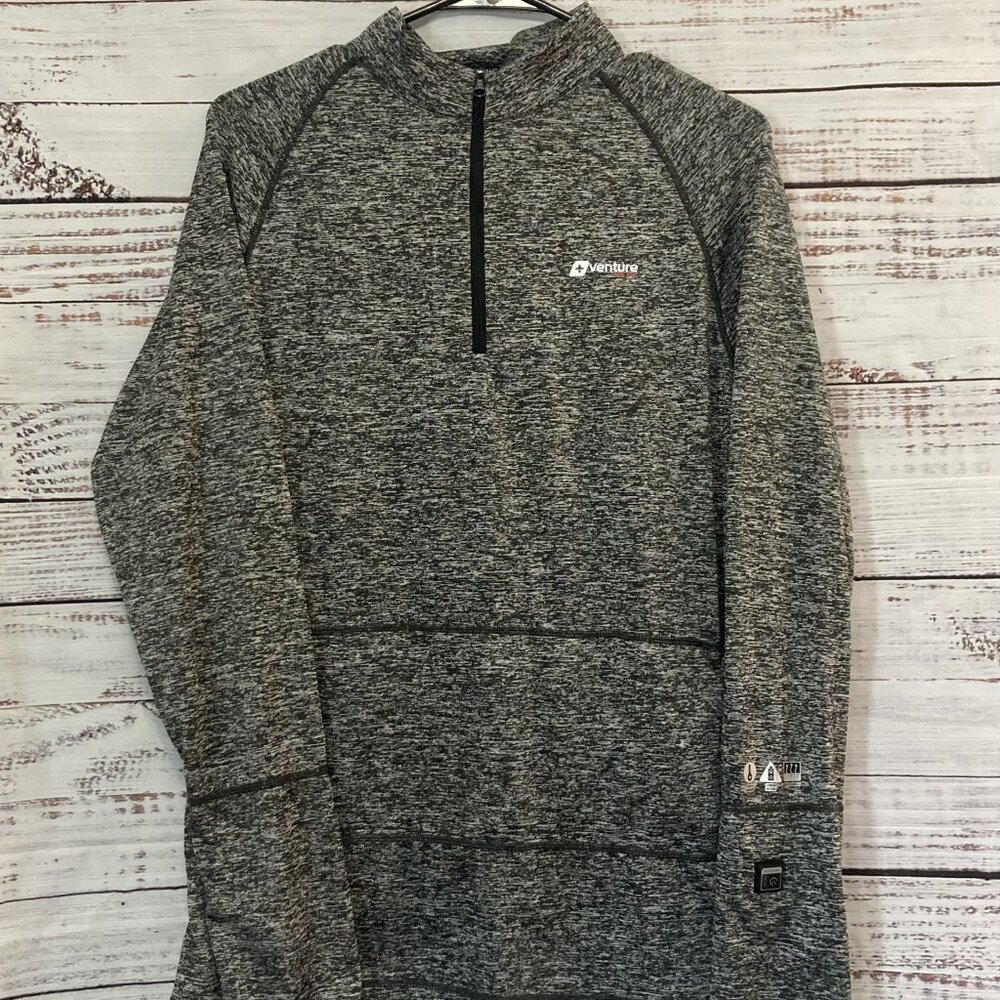 Venture Heat Base Layer Thermal Top, Charcoal Gray, Women's Heated Shirt